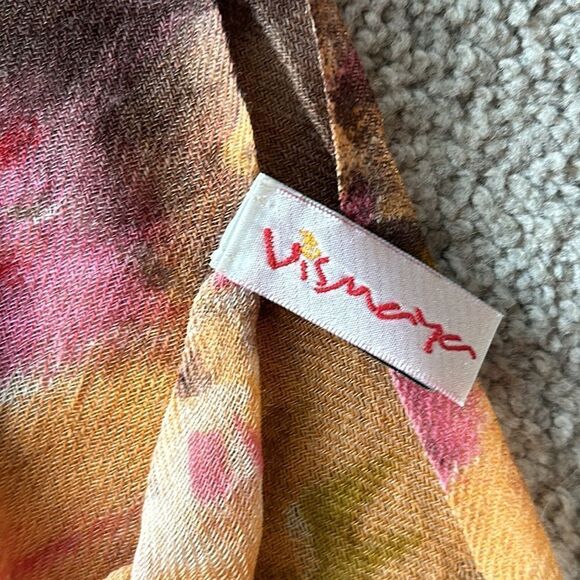 Anthropologie Vismaya Floral Wool Scarf Wrap! - Picture 5 of 11